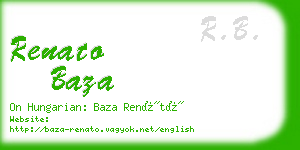 renato baza business card